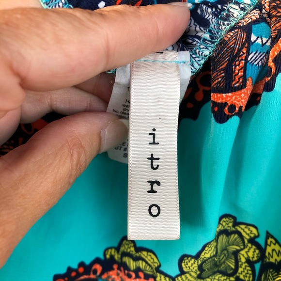 Itro strapless printed maxi dress size small - Picture 6 of 8